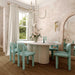 Elise Pale Blue Performance Velvet Dining Chair - Home And Beyond