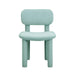 Elise Pale Blue Performance Velvet Dining Chair - Home And Beyond