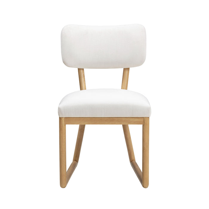 Bobbie Cream Performance Upcycled Fabric Dining Chair - Home And Beyond