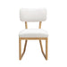 Bobbie Cream Performance Upcycled Fabric Dining Chair - Home And Beyond