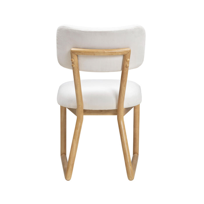 Bobbie Cream Performance Upcycled Fabric Dining Chair - Home And Beyond