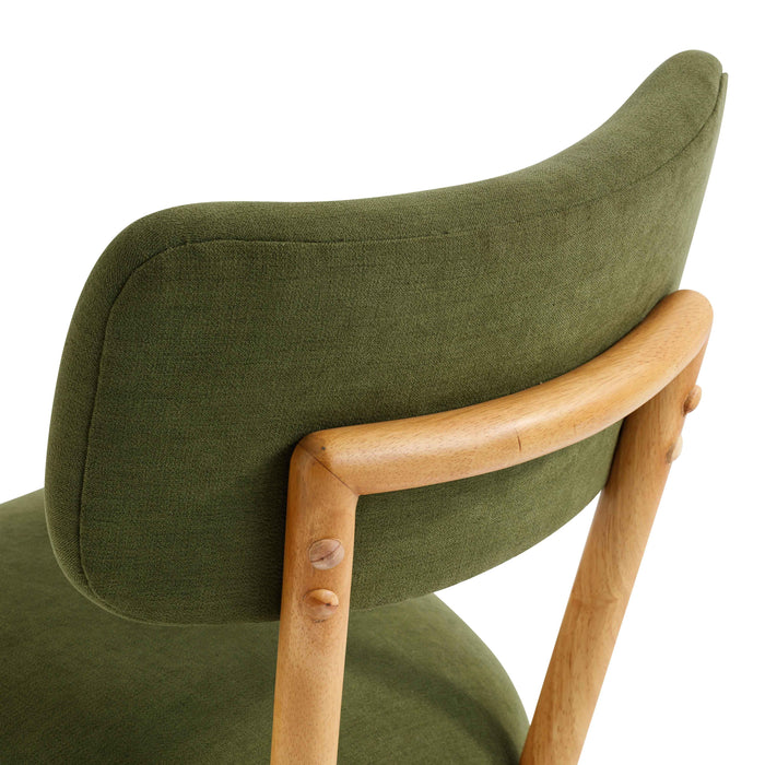 Bobbie Green Performance Upcycled Fabric Dining Chair - Home And Beyond