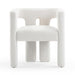 Sloane Bone White Recycled Fabric Chair - Home And Beyond