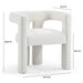 Sloane Bone White Recycled Fabric Chair - Home And Beyond