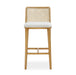 Gerri Performance Tweed and Rattan Counter Stool - Home And Beyond