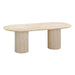 Brut Travertine Pattern Indoor/Outdoor Dining Table - Home And Beyond