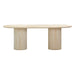 Brut Travertine Pattern Indoor/Outdoor Dining Table - Home And Beyond