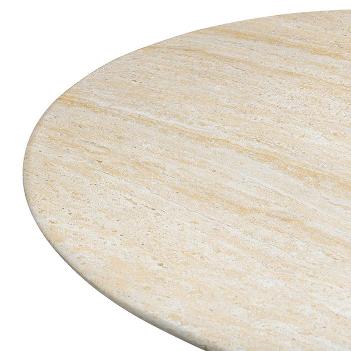 Brut Travertine Pattern Indoor/Outdoor Dining Table - Home And Beyond