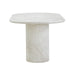 Brut White Marble Pattern Indoor/Outdoor Dining Table - Home And Beyond