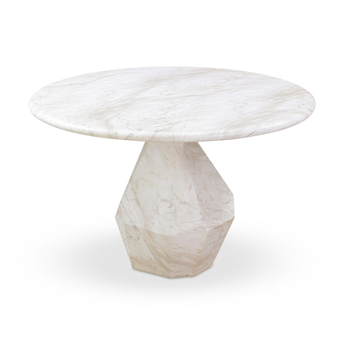 Esme Faux Marble Indoor/Outdoor 48 Round Dining Table - Home And Beyond