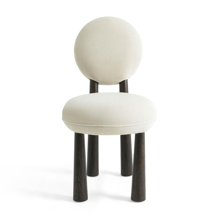 Sulley Cream Performance Chenille Dining Chair - Home And Beyond