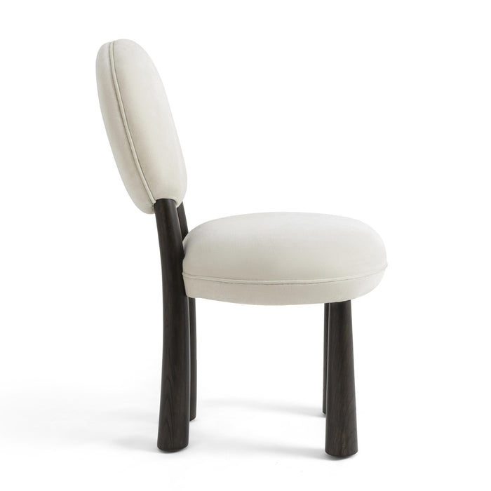 Sulley Cream Performance Chenille Dining Chair - Home And Beyond