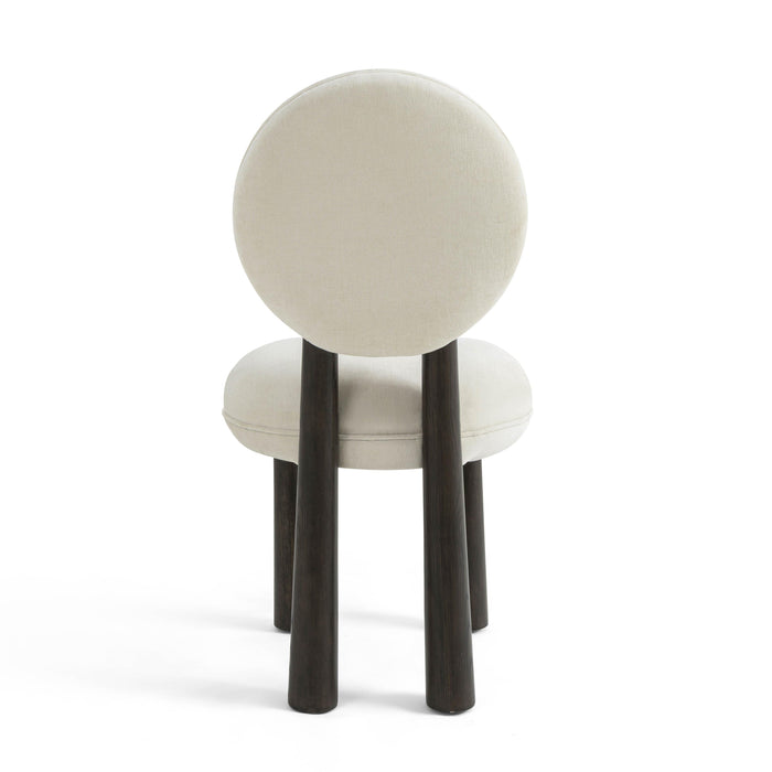 Sulley Cream Performance Chenille Dining Chair - Home And Beyond