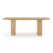Chelsea 79" Natural Oak Wood Rectangular Dining Table - Home And Beyond