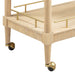 Slosh 37" Natural Ash Bar Cart - Home And Beyond