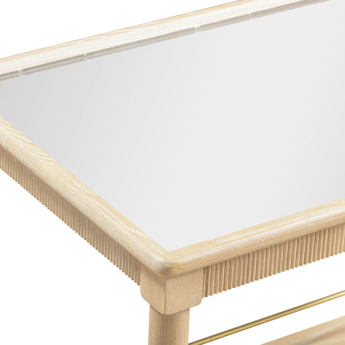 Slosh 37" Natural Ash Bar Cart - Home And Beyond