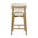 Carnation Cream Performance Vegan Leather Counter Stool - Home And Beyond