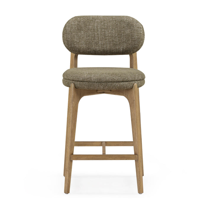 Carnation Performance Fabric Counter Stool - Home And Beyond