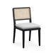 Tassina Cream Upcycled Performance Linen Dining Chair - Home And Beyond