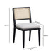 Tassina Cream Upcycled Performance Linen Dining Chair - Home And Beyond