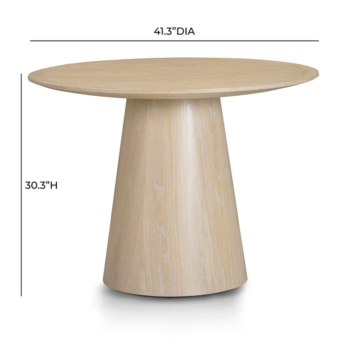Sahara Round Oak Dining Table (41"-60") - Home And Beyond