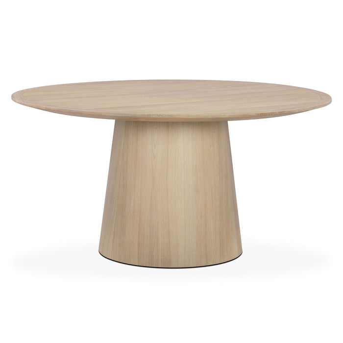 Sahara Round Oak Dining Table (41"-60") - Home And Beyond