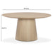 Sahara Round Oak Dining Table (41"-60") - Home And Beyond