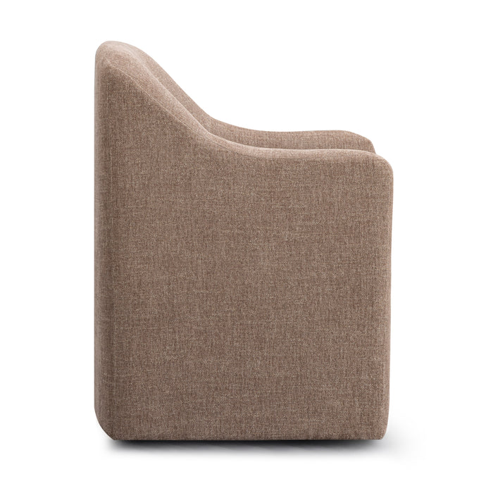 Helena Tall Textured Weave Performance Fabric Dining Chair