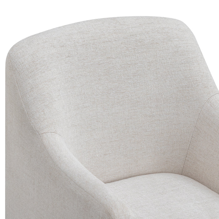 Helena Tall Textured Weave Performance Fabric Dining Chair