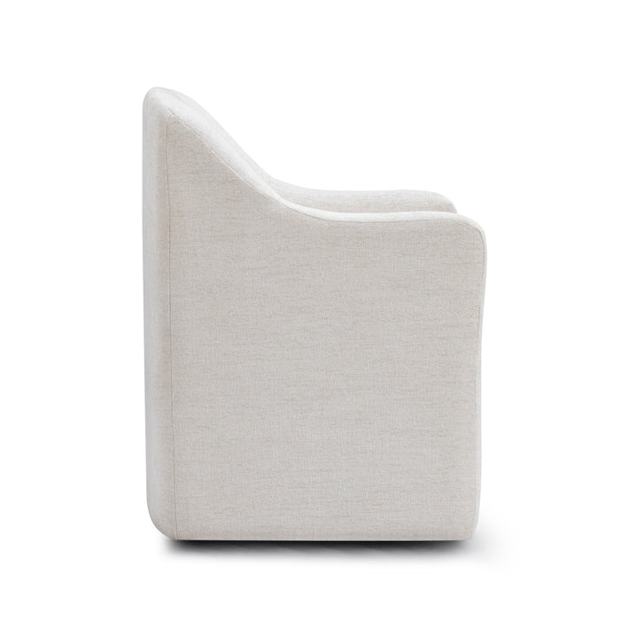 Helena Tall Textured Weave Performance Fabric Dining Chair