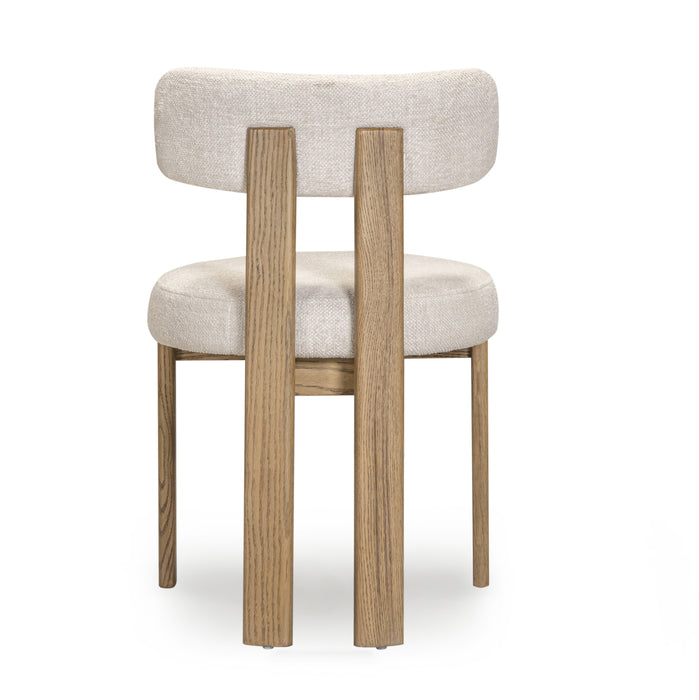 Odessa Cream Performance Fabric Dining Chair - Home And Beyond