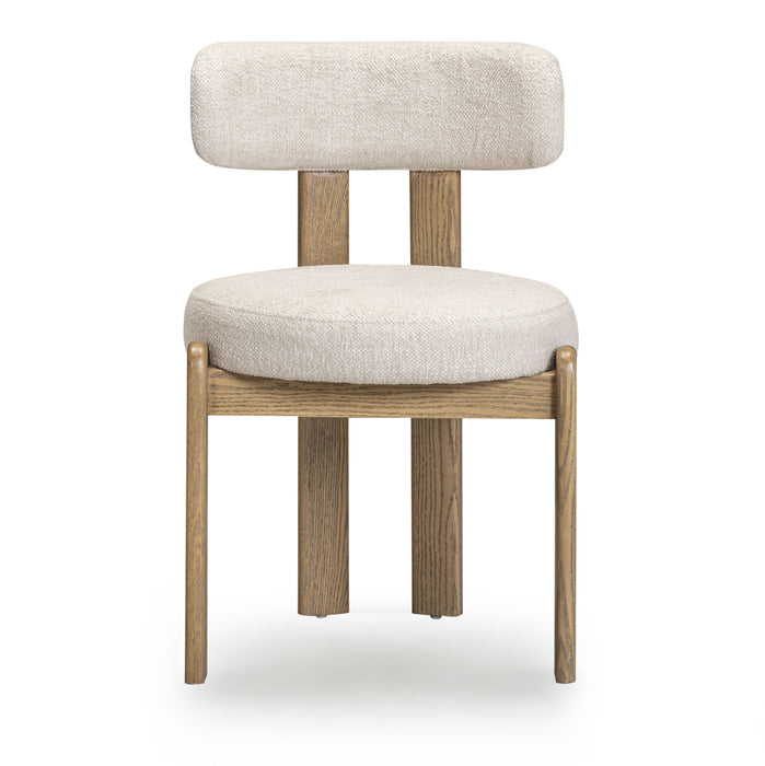 Odessa Cream Performance Fabric Dining Chair - Home And Beyond