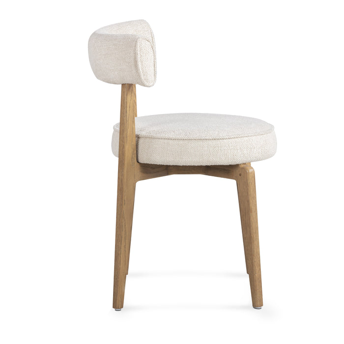 Nikita Cream Performance Fabric Dining Chair - Home And Beyond
