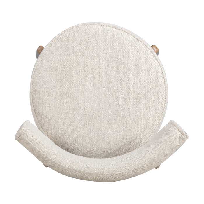 Nikita Cream Performance Fabric Dining Chair - Home And Beyond