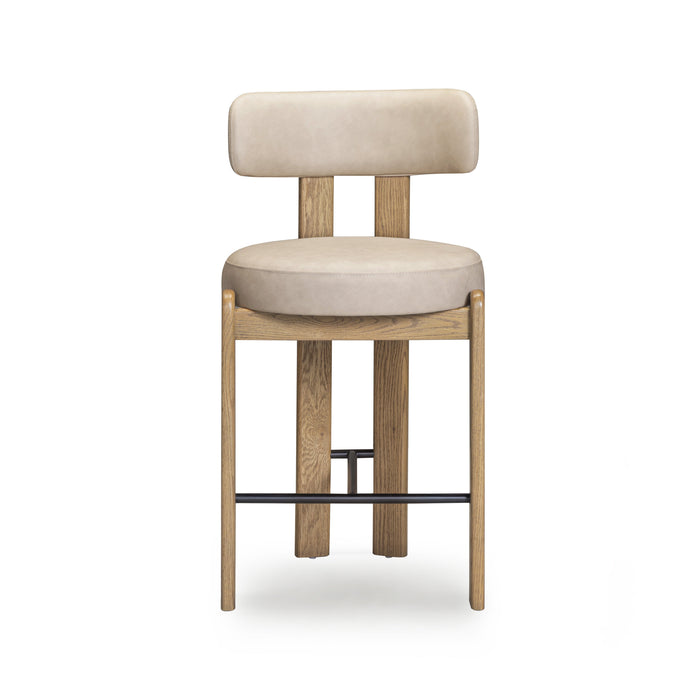 Odessa Performance Vegan Leather Counter Stool - Home And Beyond