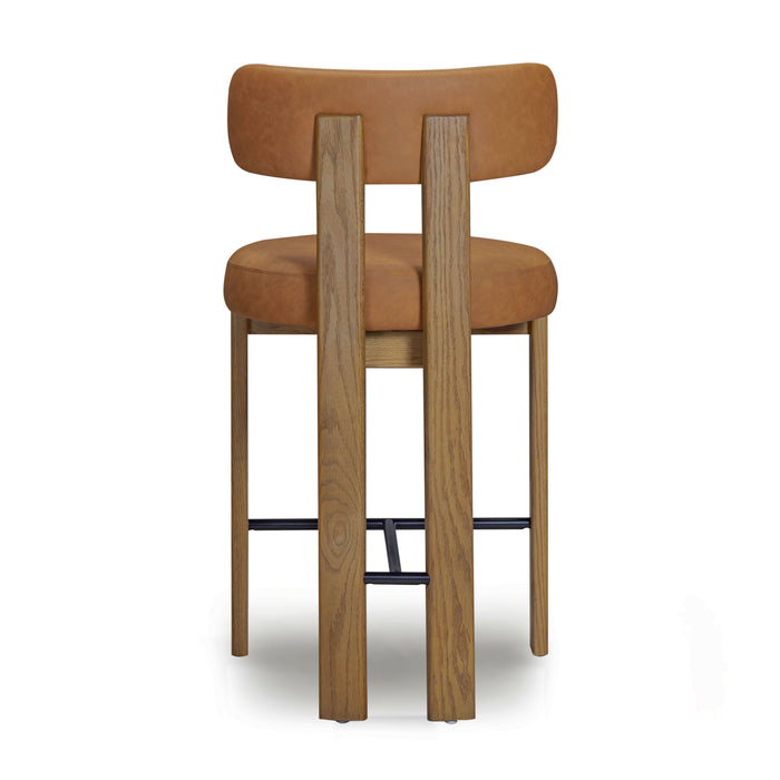 Odessa Performance Vegan Leather Counter Stool - Home And Beyond