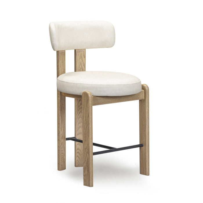 Odessa Performance Vegan Leather Counter Stool - Home And Beyond