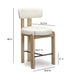 Odessa Performance Vegan Leather Counter Stool - Home And Beyond