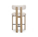 Odessa Cream Performance Fabric Counter Stool - Home And Beyond