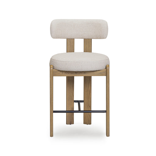 Odessa Cream Performance Fabric Counter Stool - Home And Beyond