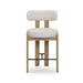 Odessa Cream Performance Fabric Counter Stool - Home And Beyond