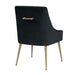 Beatrix Black Velvet Side Chair - UK - Home And Beyond