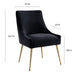 Beatrix Black Velvet Side Chair - UK - Home And Beyond