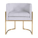 Giselle Grey Velvet Dining Chair with Gold Leg - UK - Home And Beyond