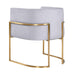 Giselle Grey Velvet Dining Chair with Gold Leg - UK - Home And Beyond