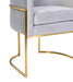 Giselle Grey Velvet Dining Chair with Gold Leg - UK - Home And Beyond