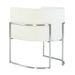 Giselle Cream Velvet Dining Chair Silver Leg - UK - Home And Beyond