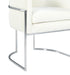 Giselle Cream Velvet Dining Chair Silver Leg - UK - Home And Beyond