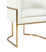 Giselle Cream Velvet Dining Chair Gold Leg - UK - Home And Beyond