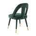 Petra Forest Green Velvet Side Chair - UK - Home And Beyond